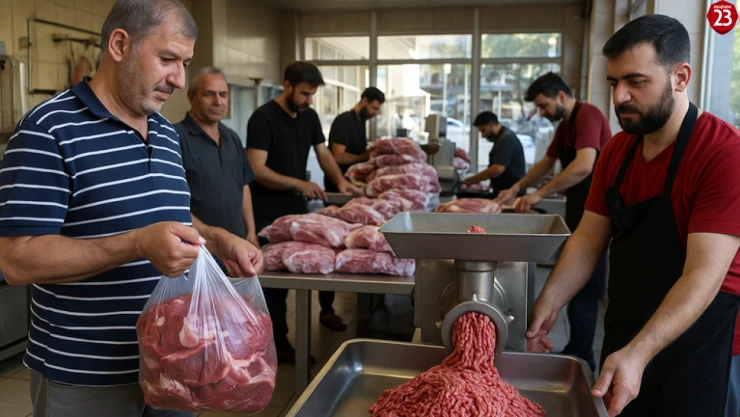 Elazığ'da Kasaplarda Kurban Yoğunluğu: Kıyma ve Kuşbaşı Sırası Sabahın İlk Saatlerinden Başladı
