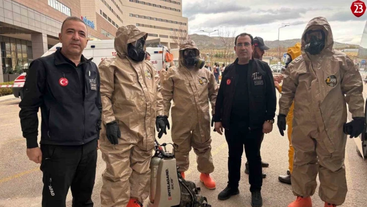Elazığ'da KBRN tatbikatı yapıldı