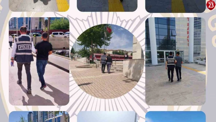 Elazığ'da kesinleşmiş hapis cezası bulunan 28 zanlı yakalandı
