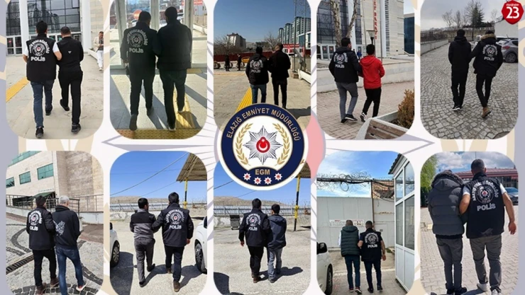 Elazığ'da Aranan 107 Kişi Yakalandı! Polis Nisan Ayında Suçlulara Göz Açtırmadı