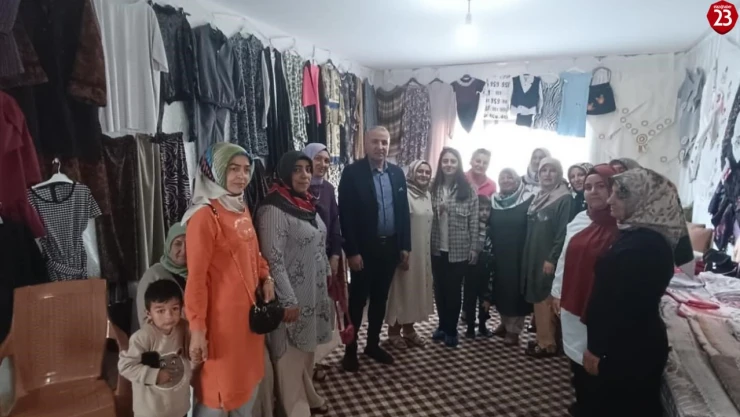 Elazığ'da kursiyerlerin ürettiği  ürünler sergilendi