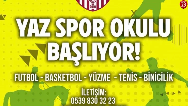 Elazığ İl Özel İdare yaz spor okulu ve yaz teknoloji kampı kayıtlarına başladı