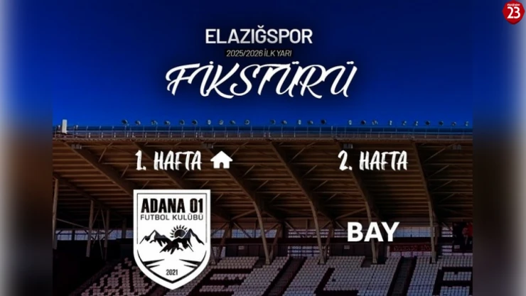 Elazığspor'un 2025-2026 Sezonu İlk Rakibi Belli Oldu