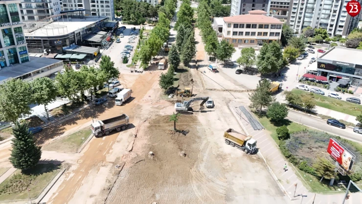 Hazardağlı Kavşağı Düzenleniyor, Doğu Park Yükseliyor