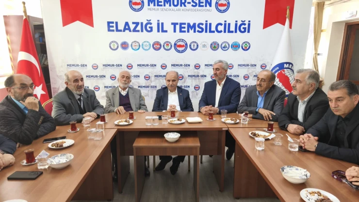 İçişleri Bakan Yardımcısı Mehmet Aktaş'tan Memur-Sen Elazığ İl Temsilciliğine Ziyaret