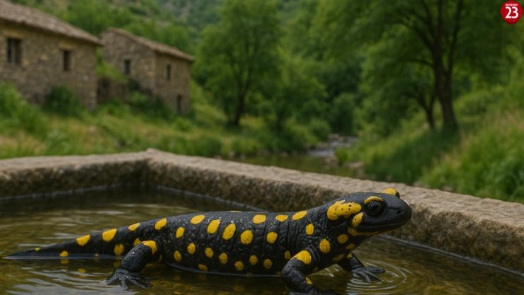 Palu'da Nesli Tükenme Tehlikesi Altındaki Benekli Semender Görüntülendi