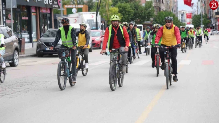 Sağlık için pedal çevirdiler