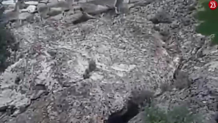 Sarp kayalıkların usta ismi bu kez tehlike saçtı