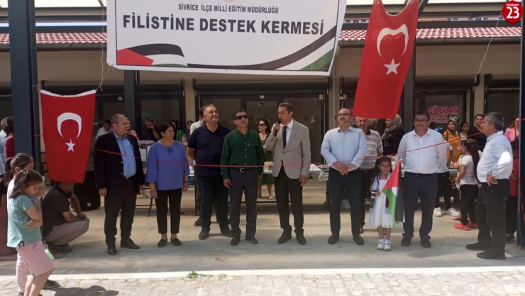 Sivrice'de öğrenciler Filistin yararına kermes düzenledi