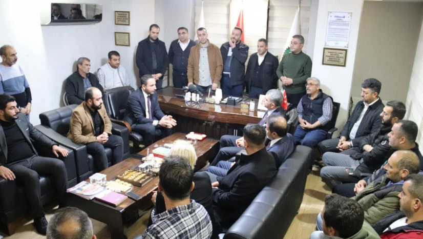 CHP Heyetinden Hizmet-İş Sendikası Elazığ Şubesi'ne Ziyaret