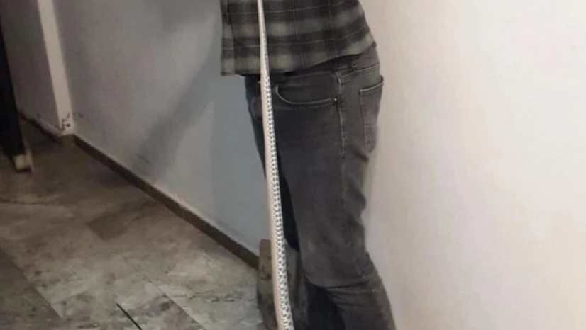 Elazığ'da elektrik panosuna giren yılan korkuttu