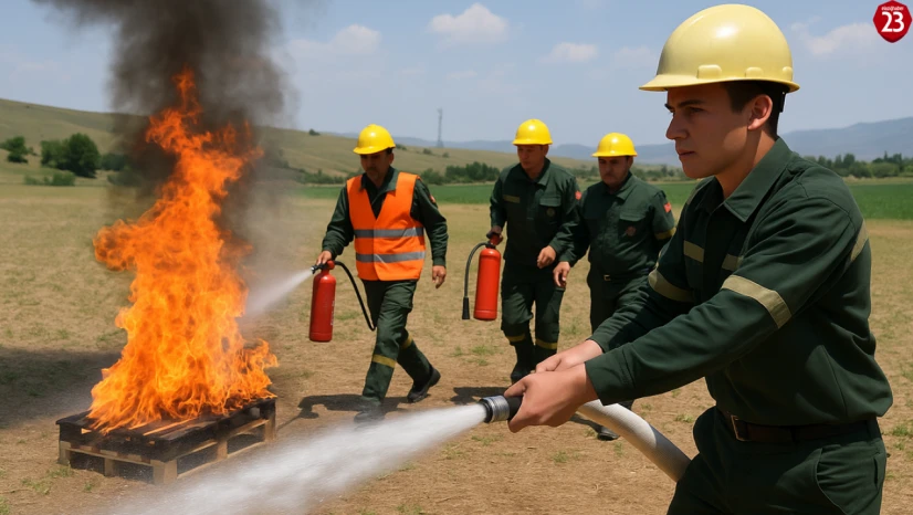 Elazığ'da Orman Yangınlarıyla Mücadele İçin Eğitim ve Tatbikat Düzenlendi