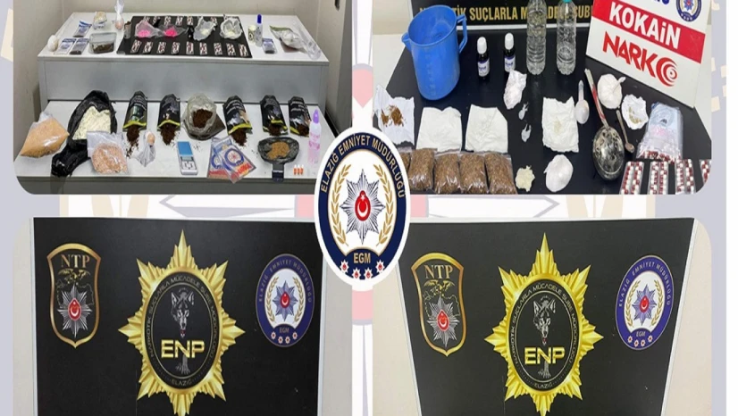Elazığ'da Uyuşturucu Operasyonu: 20 Tutuklama