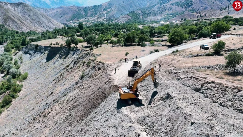 Gökdere - Gemtepe Güvenlik Yolu ve Altyapı Çalışmaları Tüm Hızıyla Sürüyor