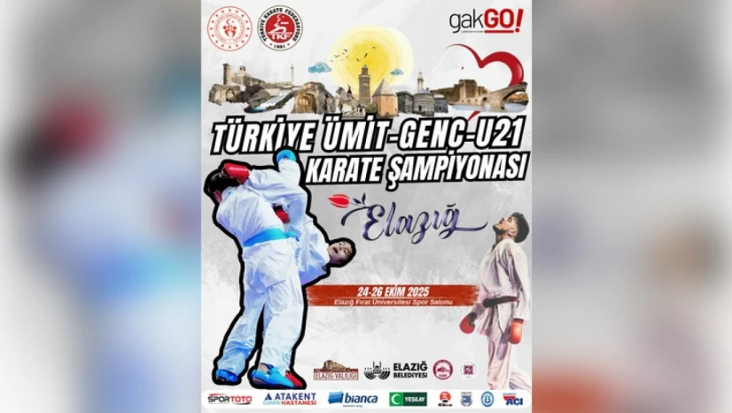 Ümit, Genç ve U21 Türkiye Karate Şampiyonası Elazığ'da Düzenlenecek