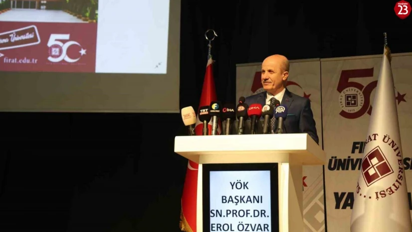 YÖK Başkanı Özvar'dan Fırat Üniversitesi'nde Uluslararası Öğrenci Vurgusu: 'Hedefimiz 500 Bin'