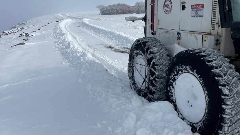 Elazığ'da 27 Köy Yolu Kar Nedeniyle Ulaşıma Kapandı