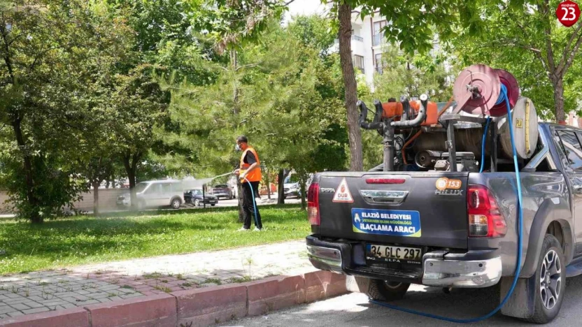 Elazığ Belediyesi'nden Yaz Aylarına Özel Yoğun İlaçlama Seferberliği