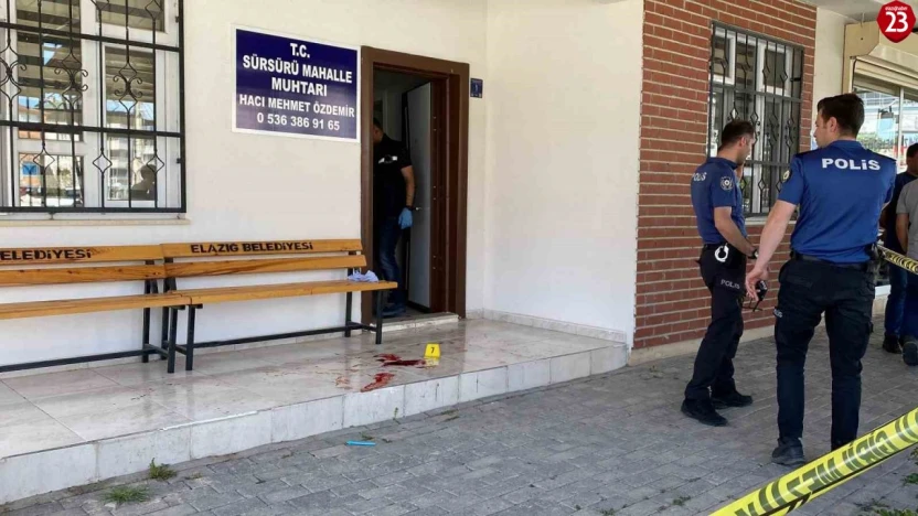 Elazığ'da Sürsürü Mahalle Muhtarı Silahlı Saldırıda Yaralandı