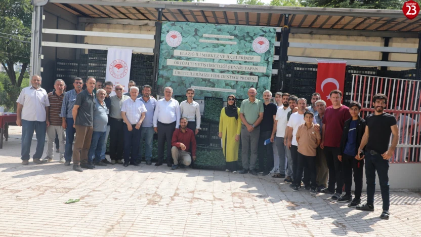 Elazığ'da Örtü Altı Üretime 101 Bin Hıyar Fidesi Desteği
