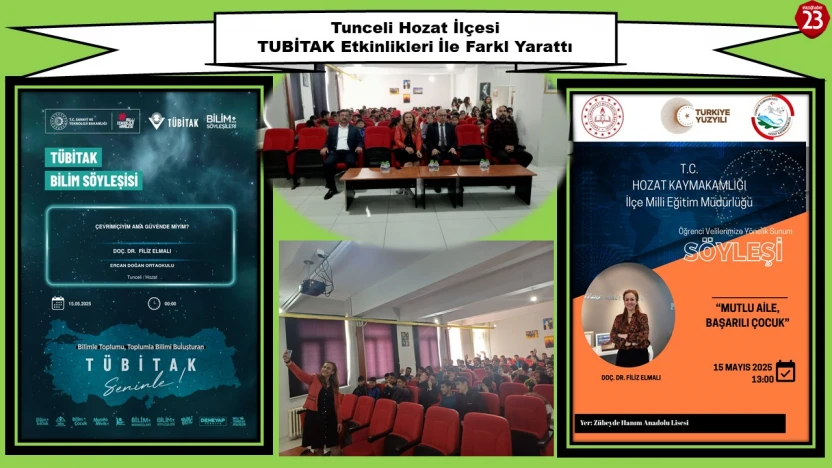 Hozat'ta TÜBİTAK Bilim Söyleşileri Yoğun İlgi Gördü