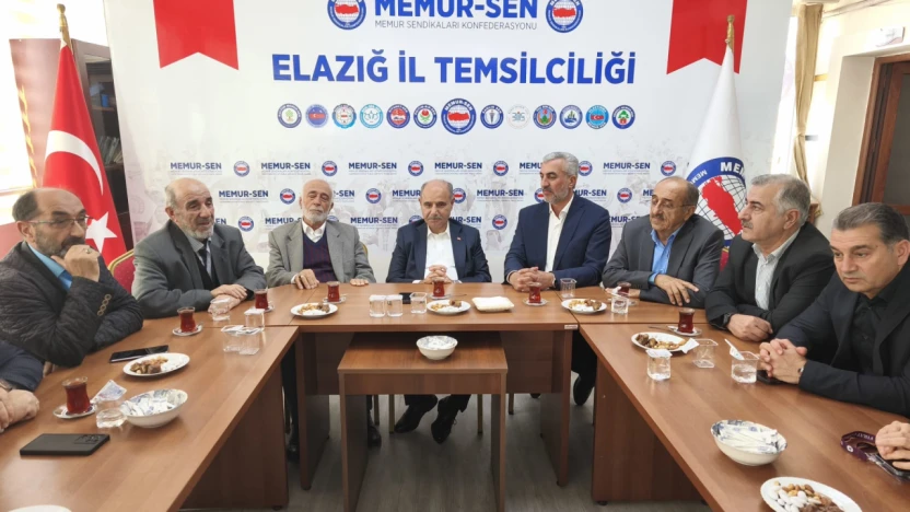 İçişleri Bakan Yardımcısı Mehmet Aktaş'tan Memur-Sen Elazığ İl Temsilciliğine Ziyaret