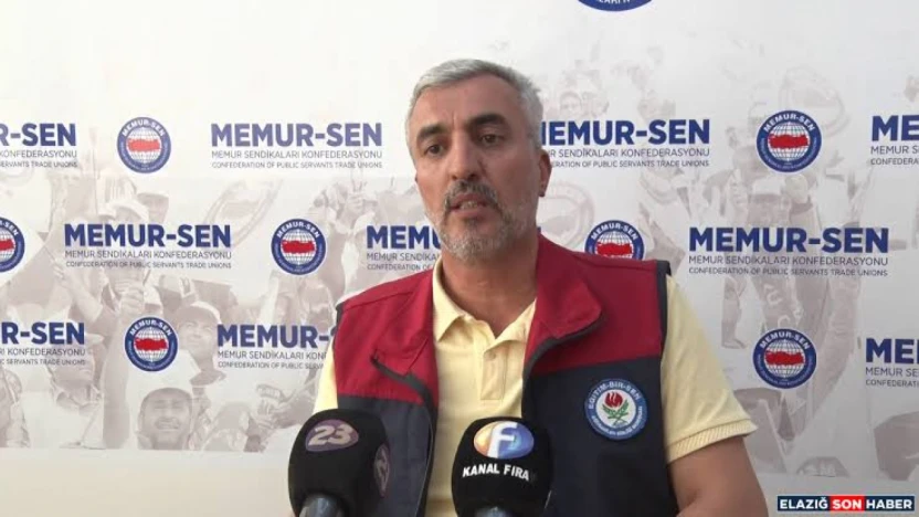 Memur-Sen Elazığ İl Temsilcisi Bahşi: 'Toplu Sözleşme Uzlaşmazlıkla Sonuçlandı'