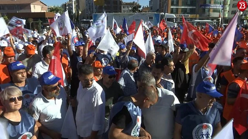 Türk-İş'ten Sert Tepki: 'Eylemse Eylem, Grevse Grev!' Elazığ'da Meydanlar Doldu