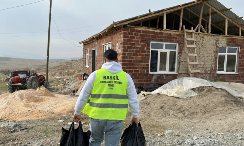 Baskil Yardımlaşma ve Dayanışma Derneği'nden Yangın ve Kaza Mağduru Aileye Destek Eli