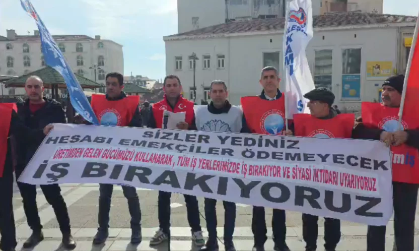 Birleşik Kamu-İş Elazığ'dan Bütçe ve Yoksulluk Tepkisi: 'İşyerlerinde Değil Meydanlardayız'