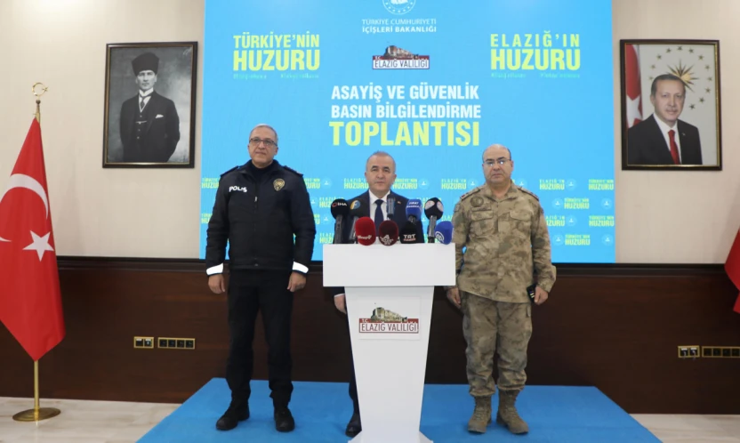 Elazığ'da 2025 Yılı Güvenlik Verileri Açıklandı: Suç Oranlarında Dikkat Çeken Düşüş