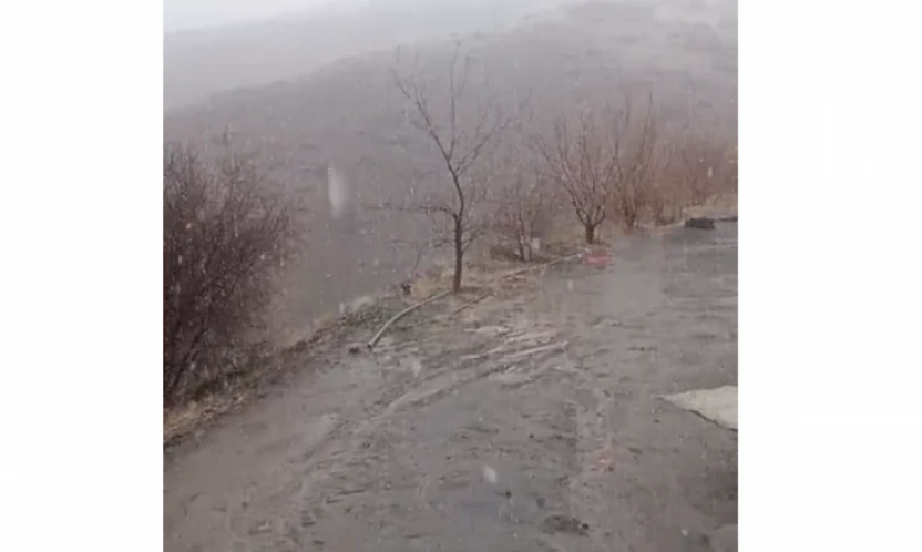 Elazığ'da Kar Yağışı Palu'nun Köylerinde Başladı