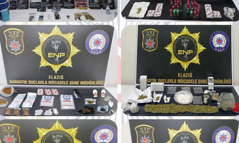 Elazığ'da Uyuşturucuya Geçit Yok: Son Bir Ayda 19 Tutuklama